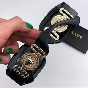 Versace  VE4425U MAXI MEDUSA BIGGIE GB1/87 Sunglasses Black Gray Unisex Versace Collection | Accessories | Versace Ve4425u Maxi  main image 2
